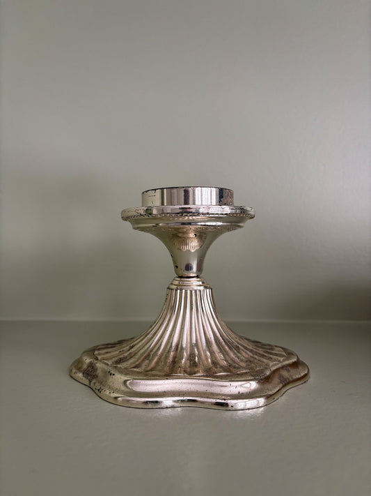 Silver-Plate Tea Light Holder