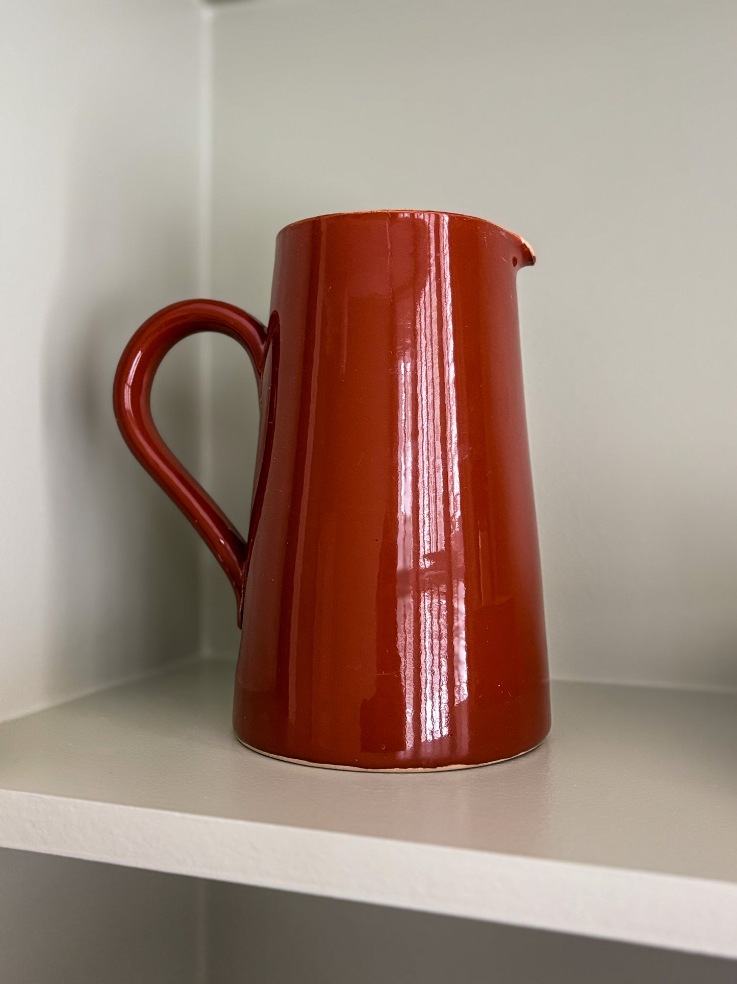 Lovatts Glazed Brown Pottery Jug